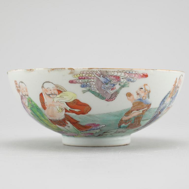 A 8 pcs Chinese porcelain tea set, 18th/19th century.