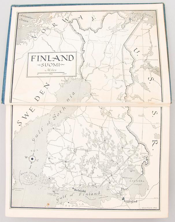 Four books of which two with Loja och Eliel Saarinen's Ex-Libris by Erik O.W. Ehrström, two given as gifts to Saarinen.