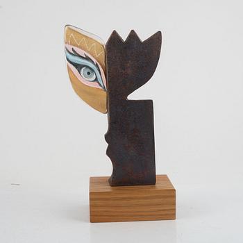 Mats Jonasson, sculpture, Face, 2 pcs.