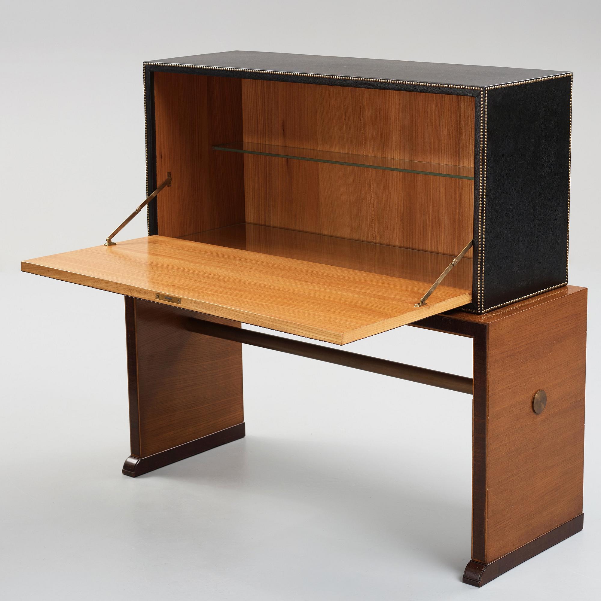 Otto Schulz, a Swedish Modern cabinet on stand by Boet, Gothenburg 1930-40's.