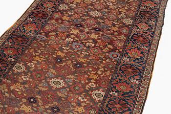 An antique Kurdish kelleh, Northwest Persia, c. 340 x 150 cm.