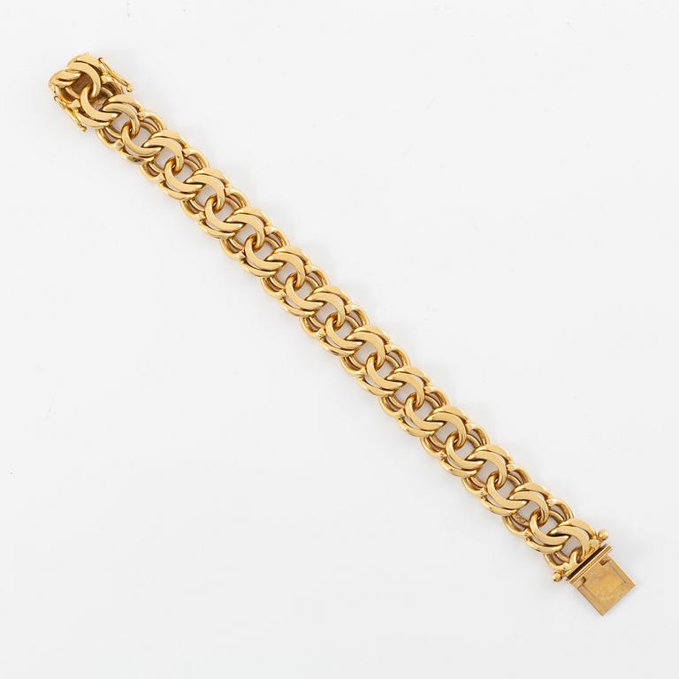 Armband, 18K guld, bismarcklänk.