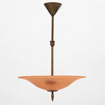 Harald Notini, a ceiling lamp model "6508", Arvid Böhlmarks Lampfabrik, 1920s-30s.