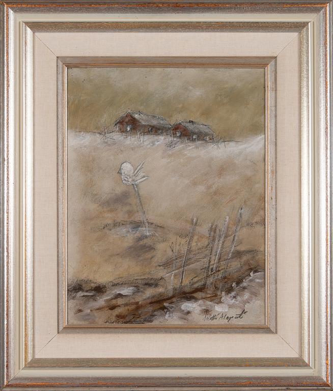 Matti Alapoti, oil on board, signed.