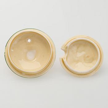 Clarice Cliff, 10-piece coffee service, stamped "Crocus", England.