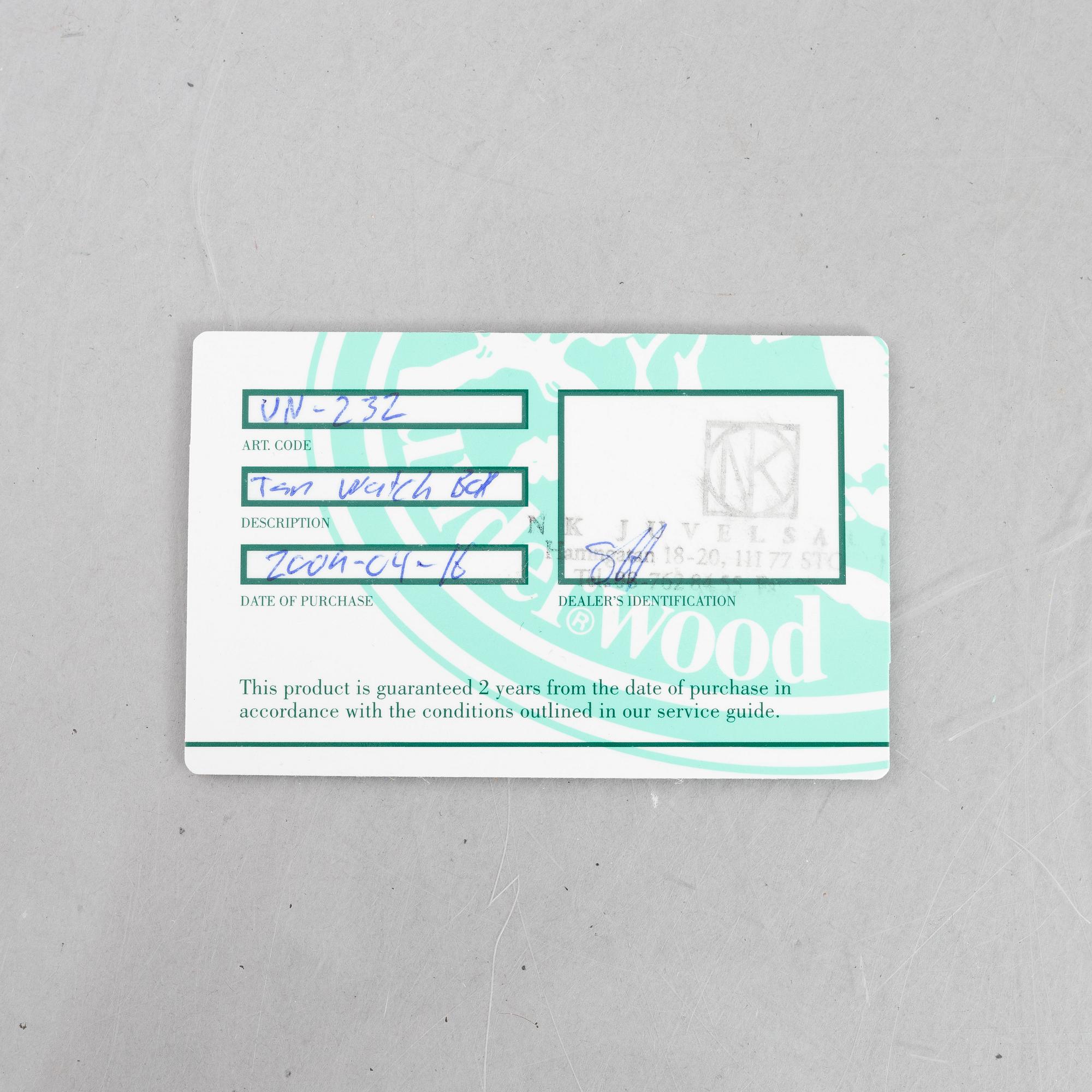 Underwood London, Watch Storage Box for six Watches.