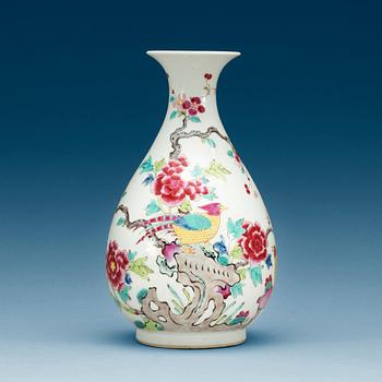 1637. A Chinese famille rose vase, presumably Republic.