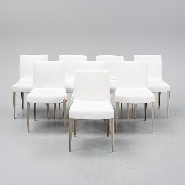 Antonio Citterio, a set of eight "Melandra chairs for B&B Italia.