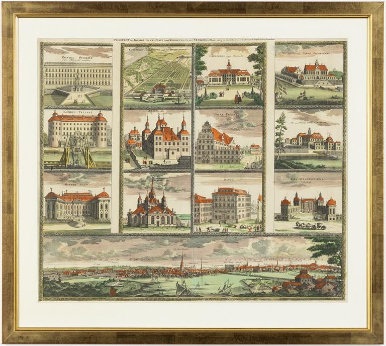 Johann Baptist Homann, Prospect der Konigl: Schwed: Haupt und Residenz-Stadt Stokholm".