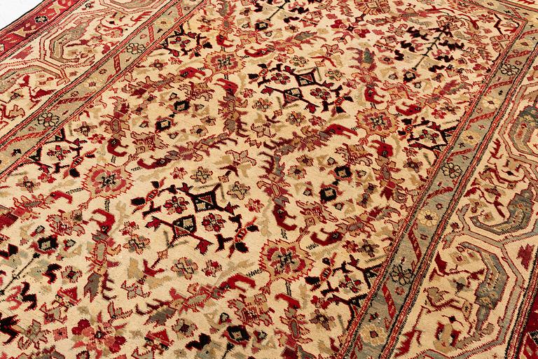 Matta, antik Agra, norra Indien, ca 273 x 181 cm.