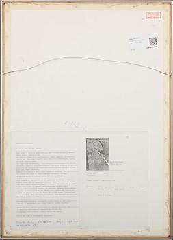 ENRICO BAJ, etsning och akvatinta i färger, signerad 71/75.