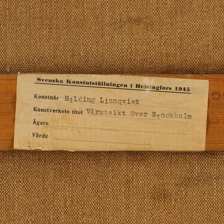 Hilding Linnqvist, "Vårutsikt över Stockholm".