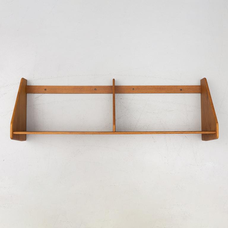 Hans J. Wegner, Wall shelf teak, mid-20th century, Ry furniture, Denmark.