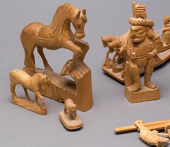 SKULPTURER, 7 st, Sovjetunionen.