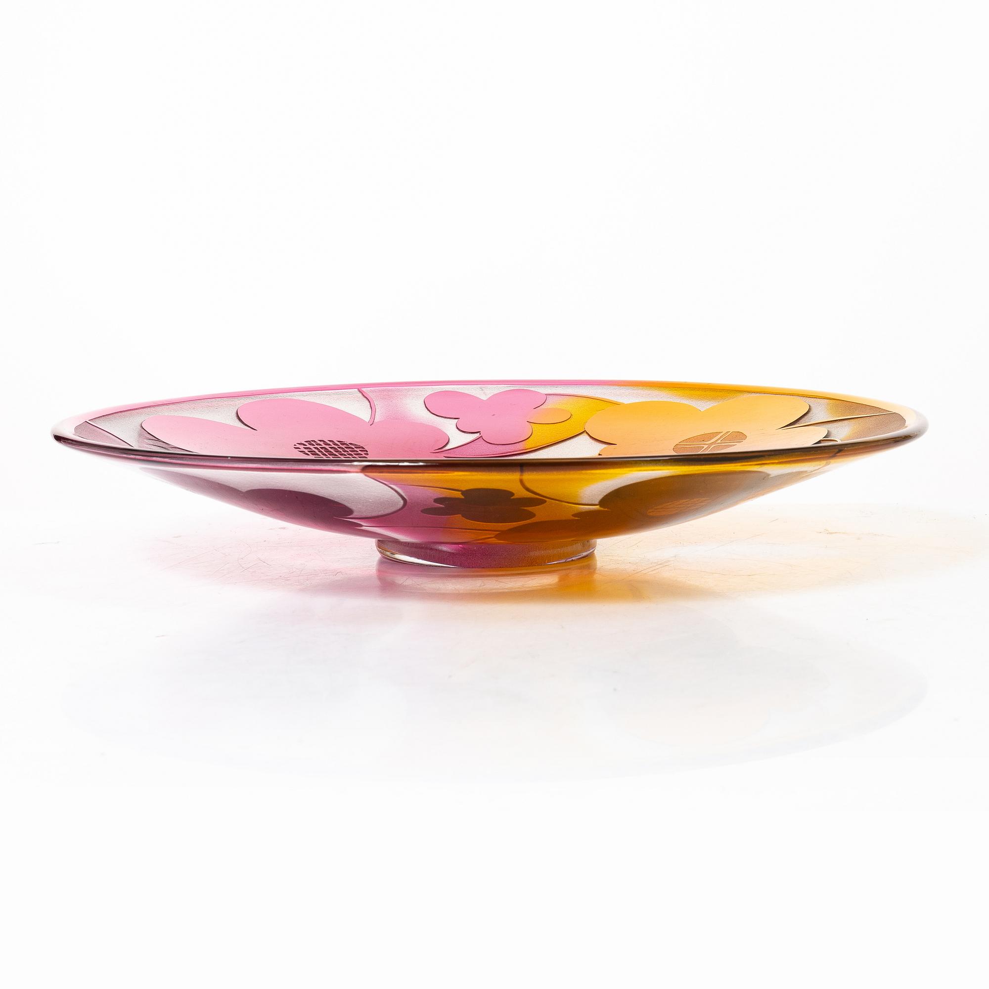 Bertil Vallien, Fat, glas, Kosta, Signerat B Vallin, Unik 6089.