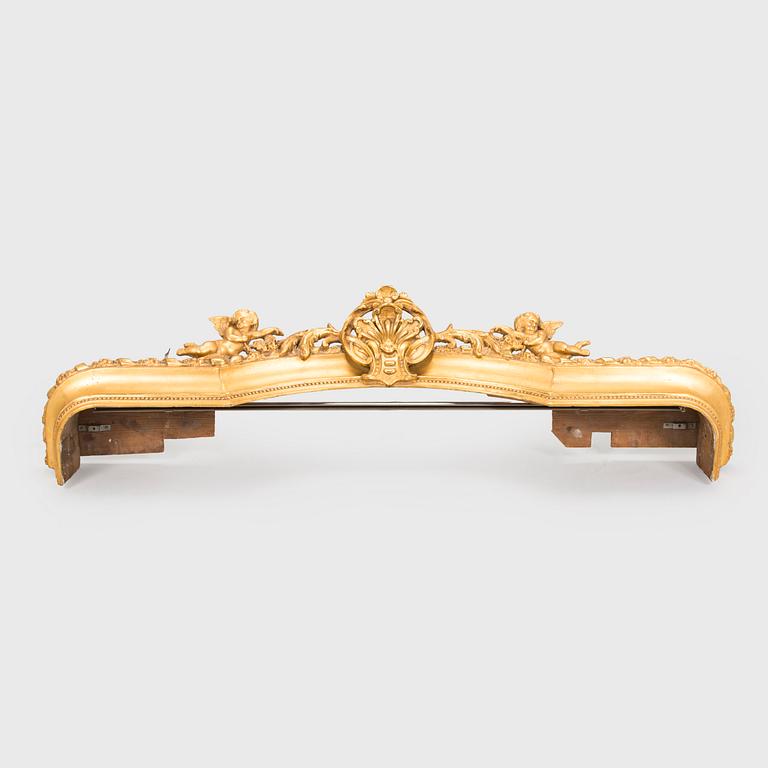A neo-rococo cornish, late 19th century.