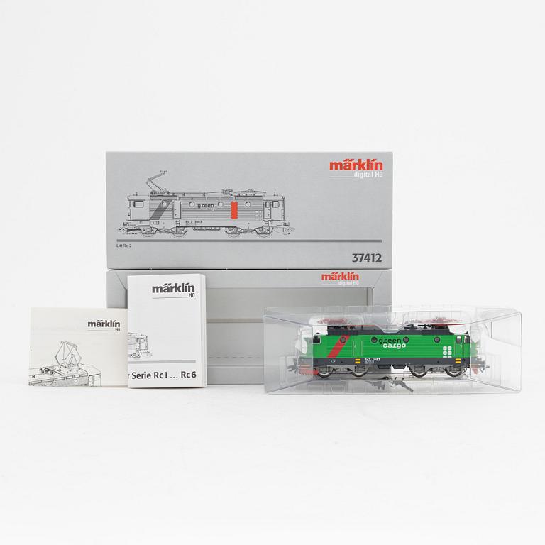 Märklin, electrical engine, model nr 37412, gauge H0, in box.