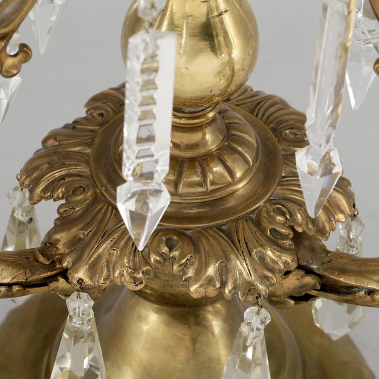 BORDSLYSTER / KANDELABER, oscariansk, 1800-talets slut.