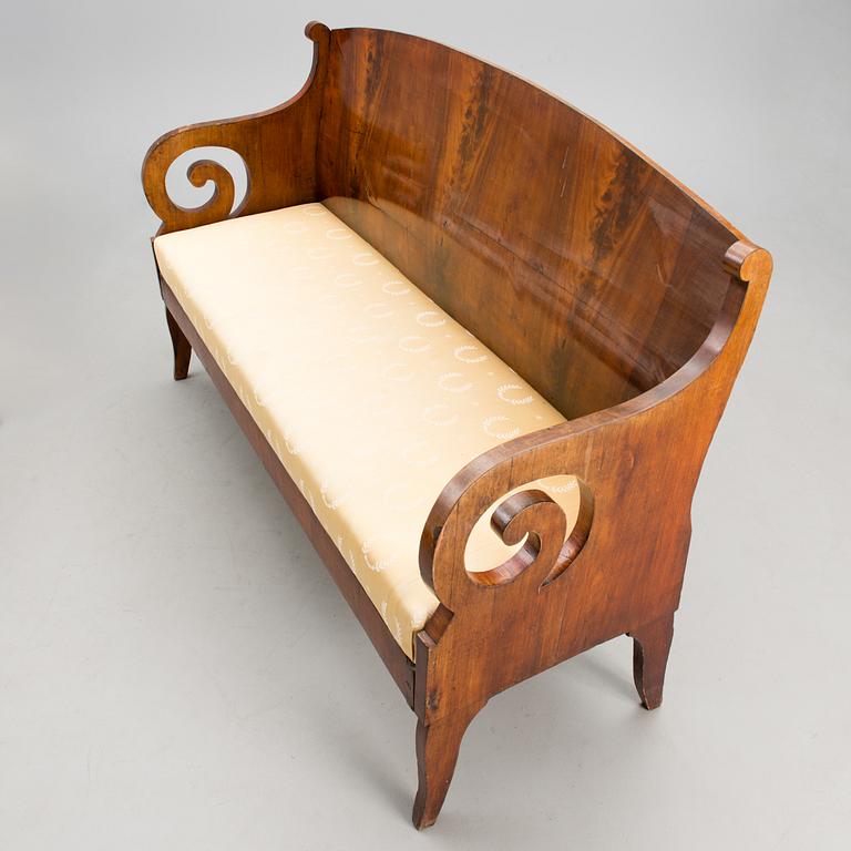 A mid-19th century Russian biedermeier sofa.