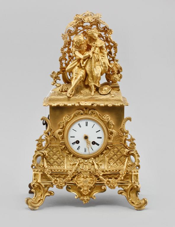 BORDSPENDYL, nyrokoko, sent 1800-tal.