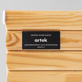 Alvar Aalto, a model 100 screen/room divider, Artek, Finland, 21st century.
