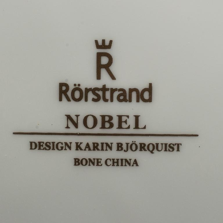 Karin Björquist, servisdelar, 34 st, ur "Nobelservisen", benporslin, Rörstrand.