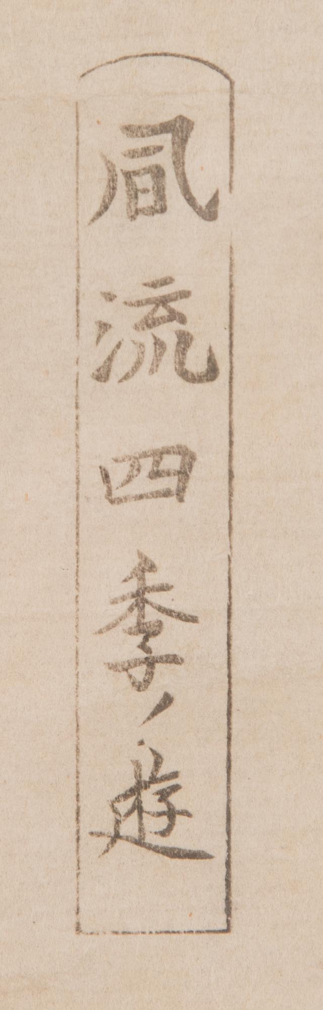Färgträsnitt, 3 st, signerade Katsugawa Shunsho samt Kikugawa Eizan, efter,  sent 1800/tidigt 1900-tal, Japan.