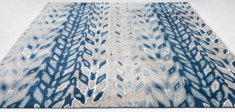 William Yeoward, a 'Kalata Indigo' carpet, circa 425 x 300 cm.