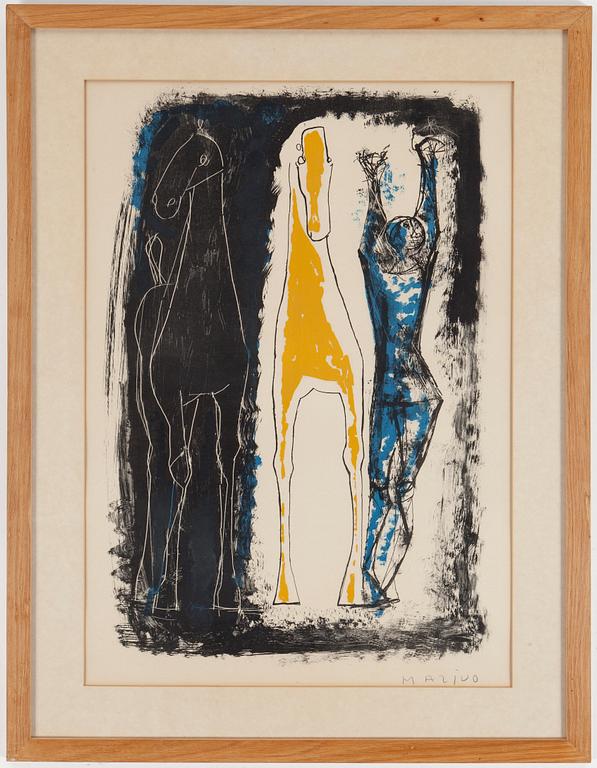 MARINO MARINI, lithograph in colours, signed Marino with pencil.