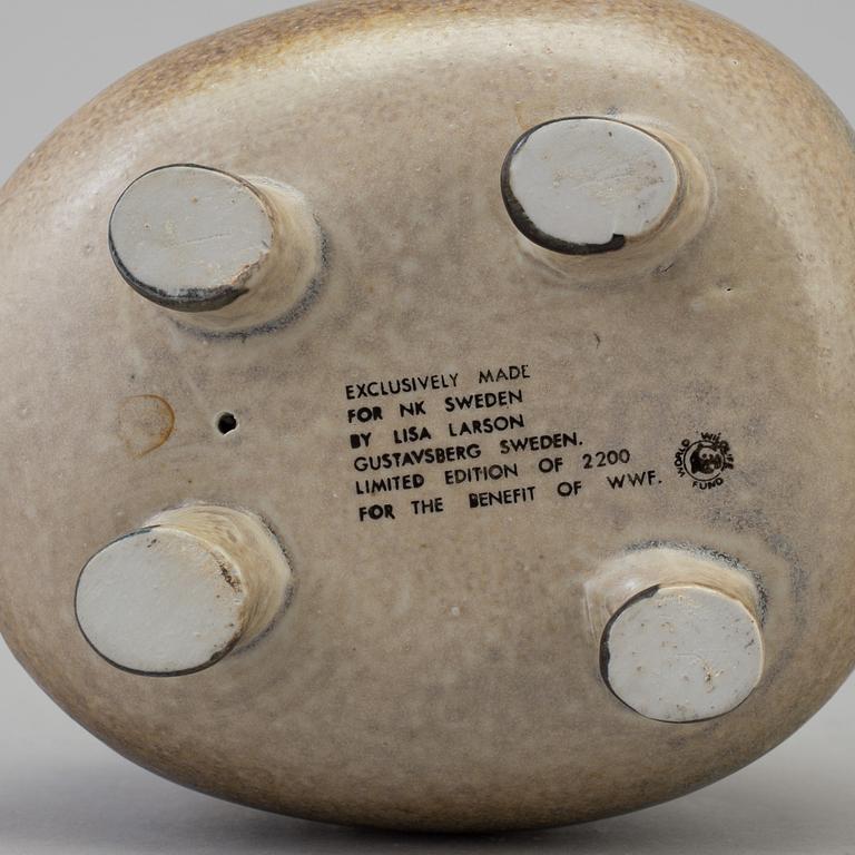 A stoneware figurine by Lisa Larson.