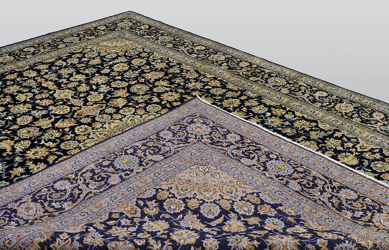 A carpet, Kashan 403 x 302 cm.
