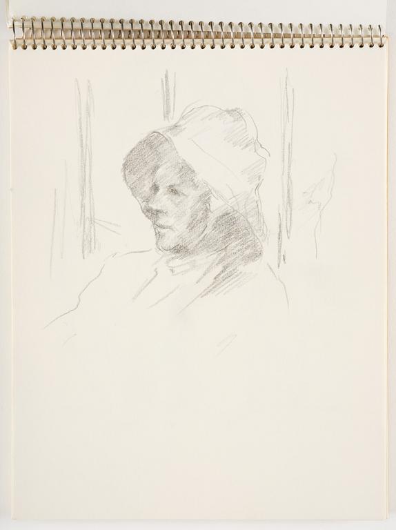 Lotte Laserstein, Sketchbook with approximately 42 drawings, of which 1 is signed.