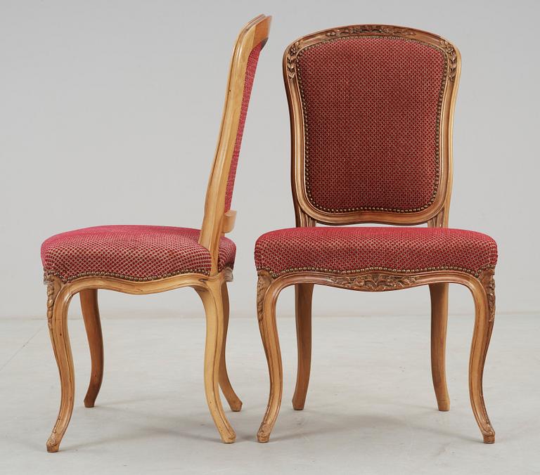 STOLAR 6 st, Rokokostil, 1900-talets första hälft.