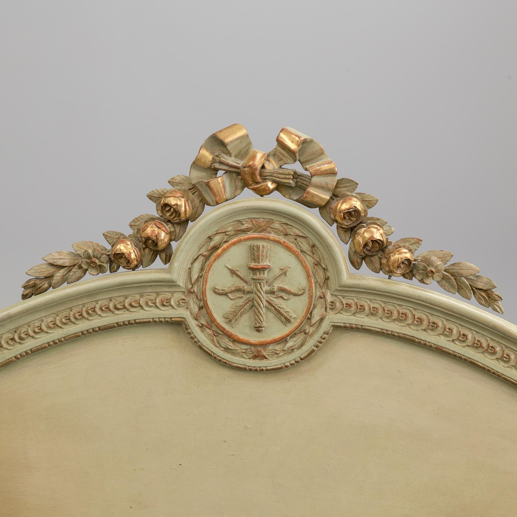 A late 18th century Gustavian bed.