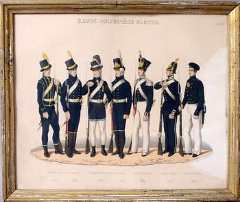 LITOGRAFISKA TRYCK, 3 st, 1800-talets slut.