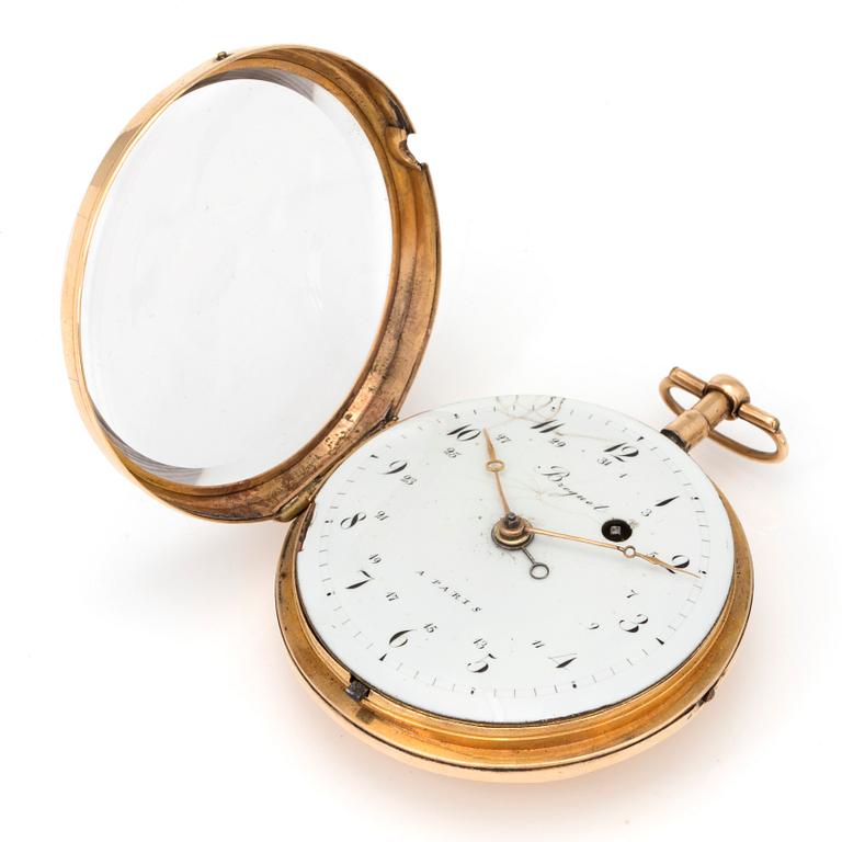 POCKET WATCH, 54 mm, signed "Breguet a Paris".