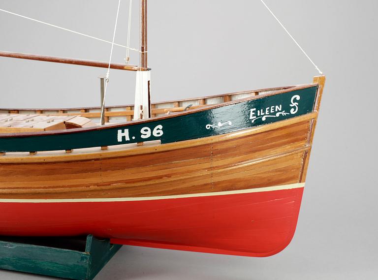BÅTMODELL, "Eileen", 1900-tal.