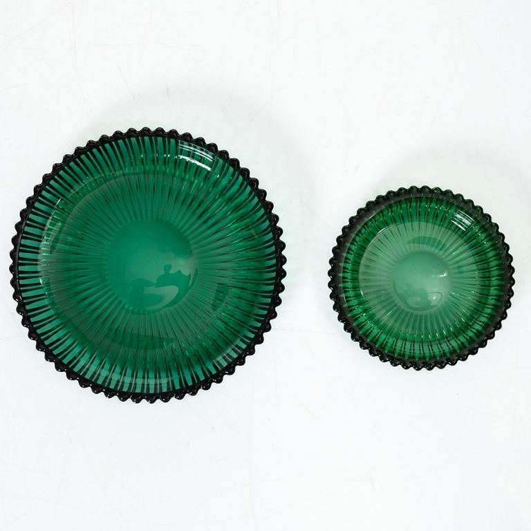 Arthur Percy, a 'Swedish Modern' glass service, "Reffla", Gullaskruf, the model designed in 1952 (110 pieces).