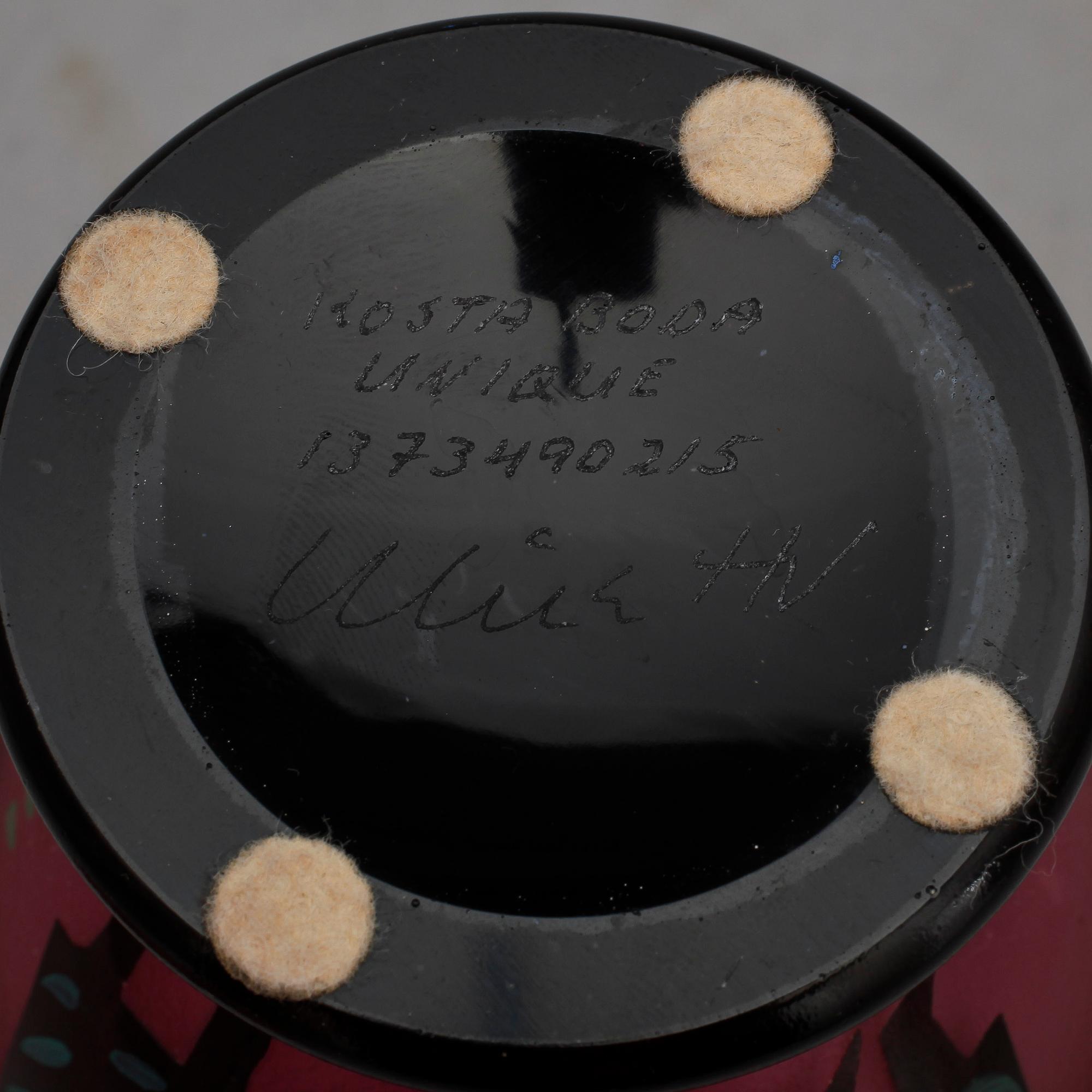 VAS, glas, Ulrica Hydman-Vallien, Kosta Boda.