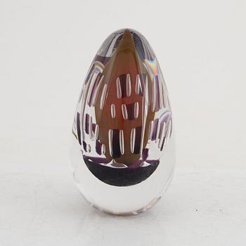 Jan Johansson, glass egg, Orrefors 1989.