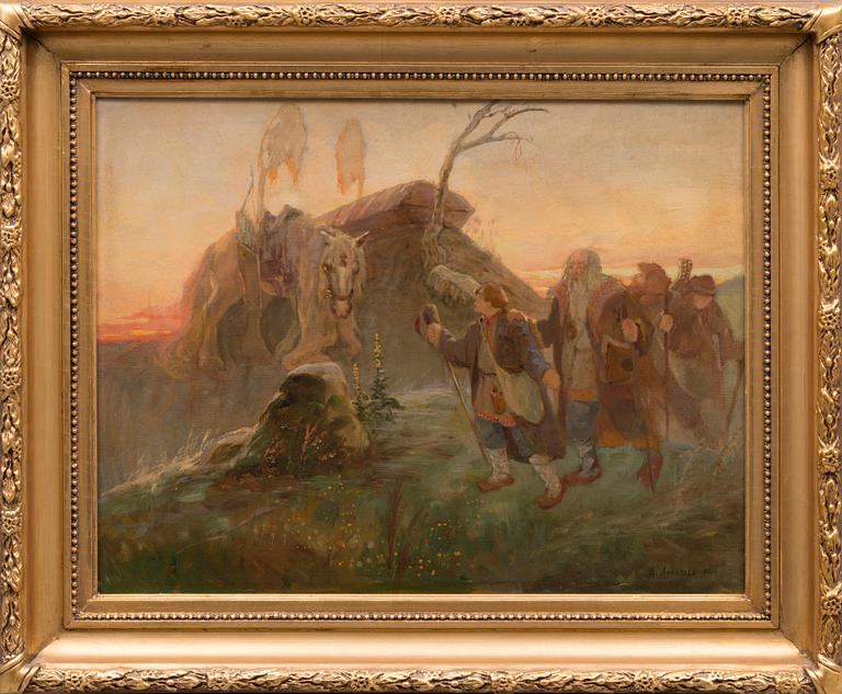 A Russian tale of Svyatogor bogatyr, the Ilya Muromets.