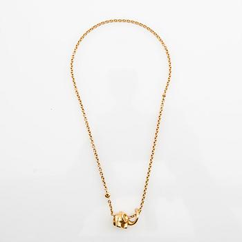 Ole Lynggaard, collier, 18K guld, med briljantslipade diamanter.