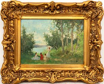 Suzanne Demarest, oil on canvas, signed.