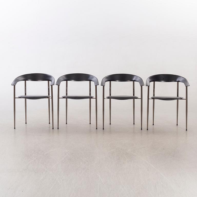 KARMSTOLAR, 4 st, "Ursula", Arrben Italien sent 1900-talets senare del.