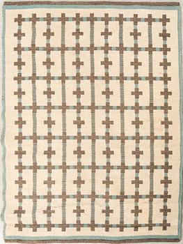 Matta dubbelsidig Swedish Modern 1900-talets mitt ca 195x144 cm.