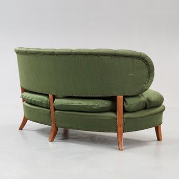 A set of Otto Schulz sofa and a pair of armchairs, model 'Schulz', Jio Möbler, Jönköping, Sweden.