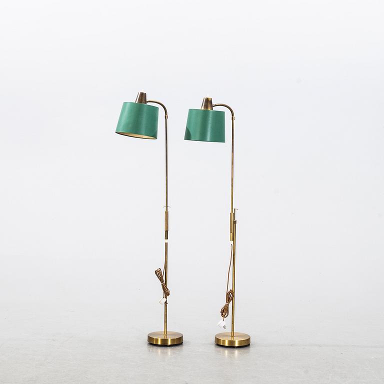 Two second half of the 20th century floor lamps from Falkenbergs Belysning.