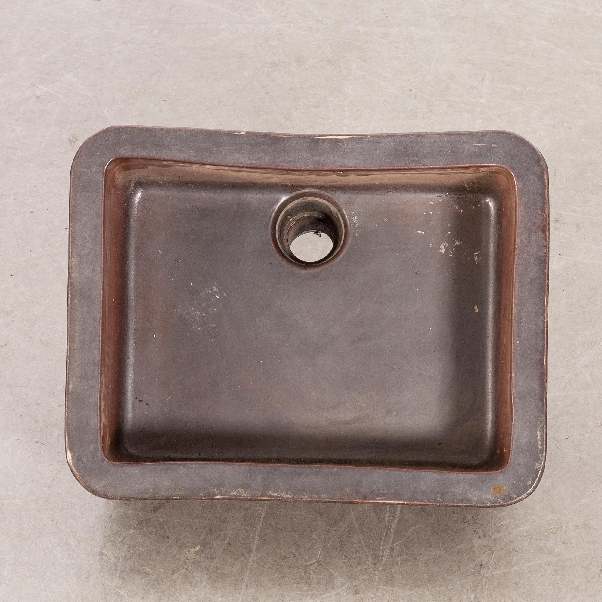 HANDFAT/VASK, saltglaserat stengods, V40, Höganäs.