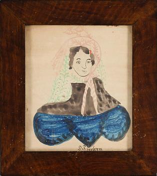 OIDENTIFIERAD KONSTNÄR, 4 st, akvareller, osignerade, 1800-talets första hälft.