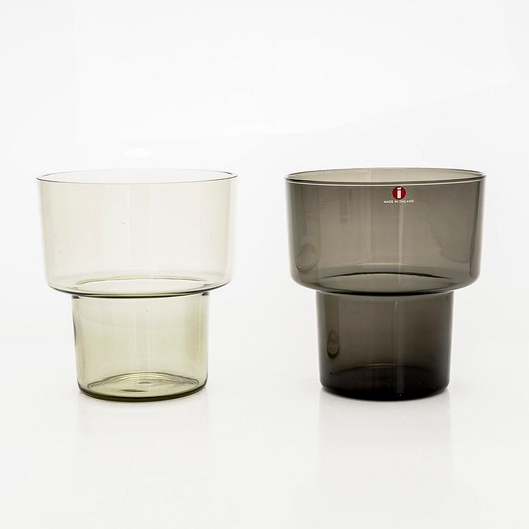 Lisa Johansson-Pape, a set of six 1960s vases signed LJ-P for Iittala.